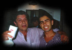 Saindo do camarim do Red Lion